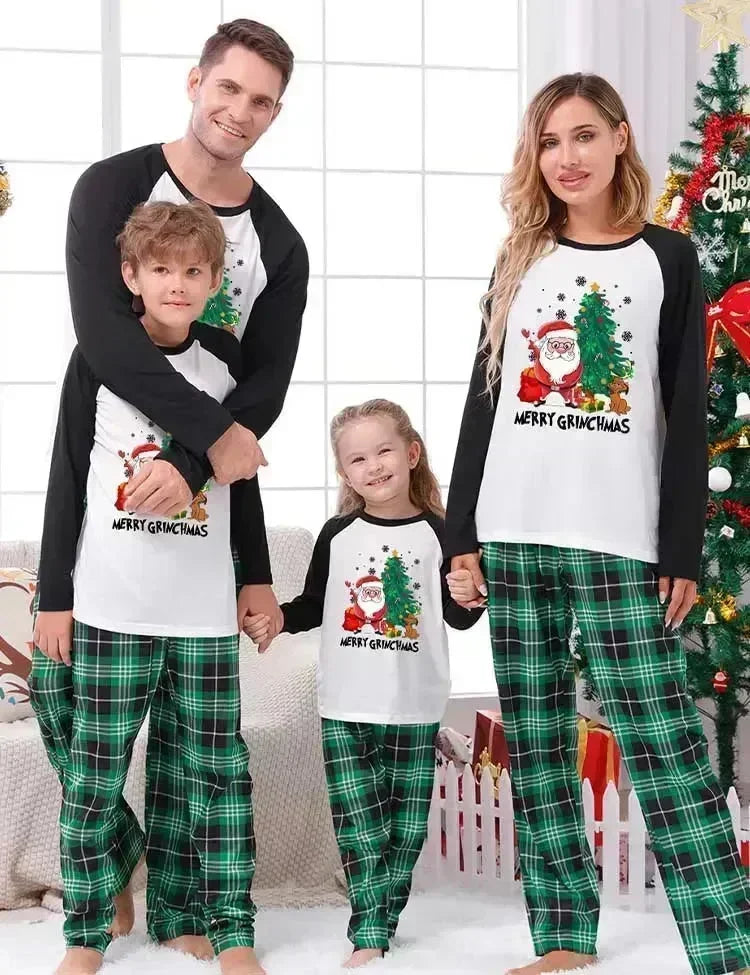 クリスマスサンタクロースプリントファミリーマッチングパジャマ