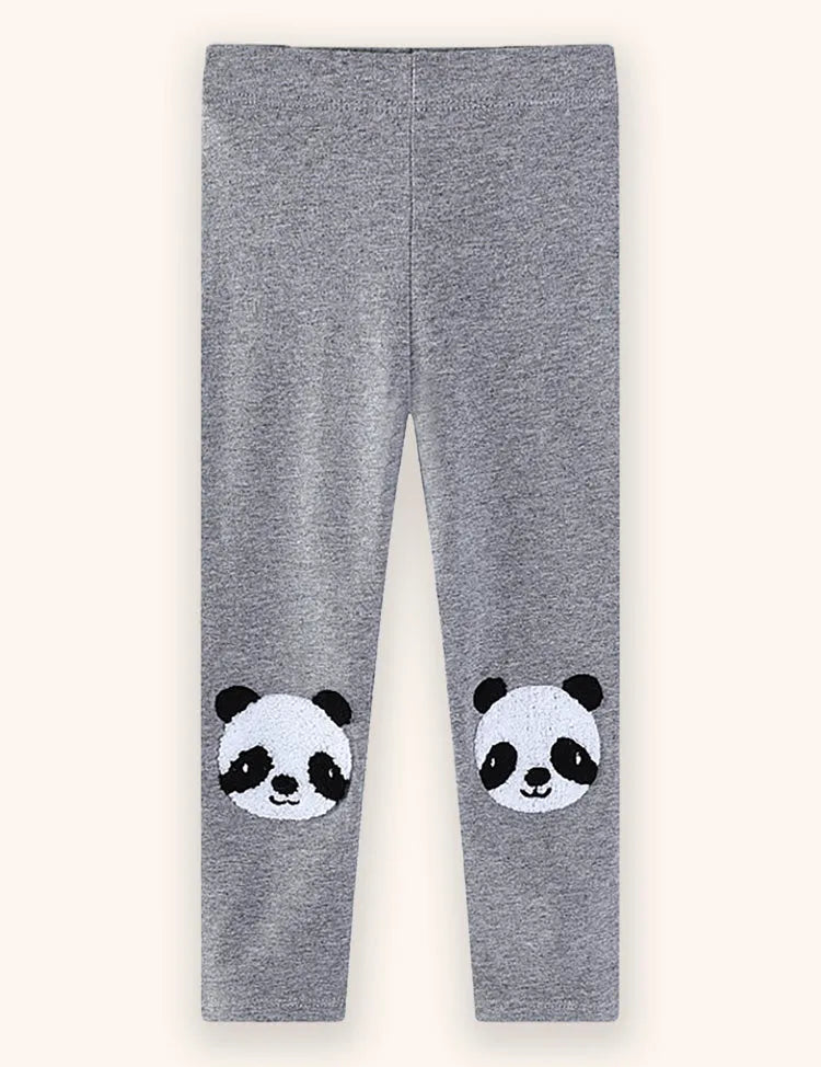 Panda Applique Leggings