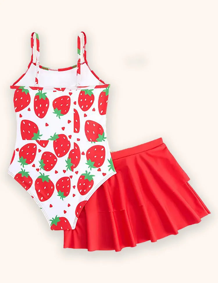 Strawberry Printed Swimsuit