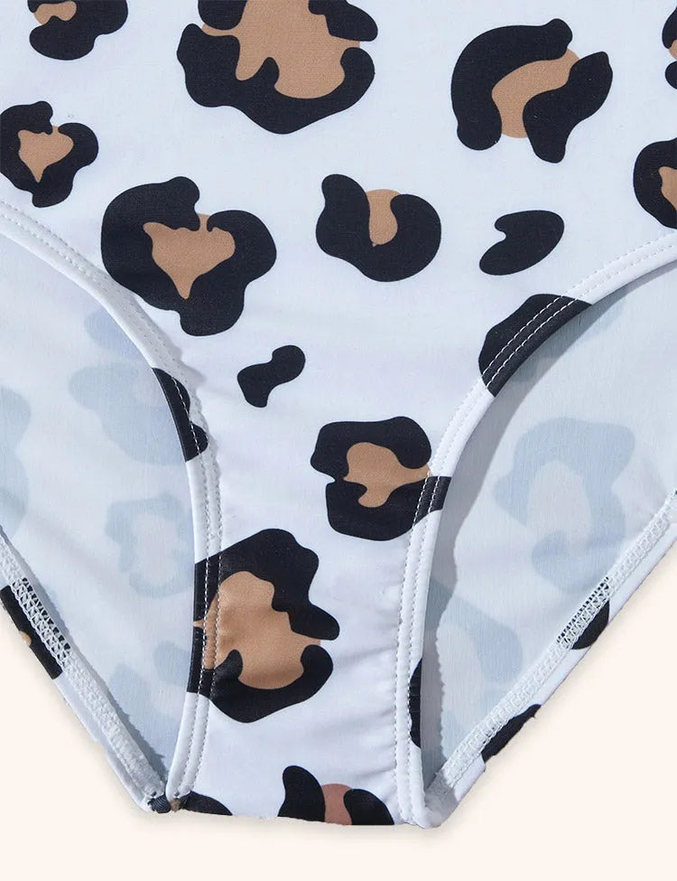 Costum de baie prin imprimare leopard