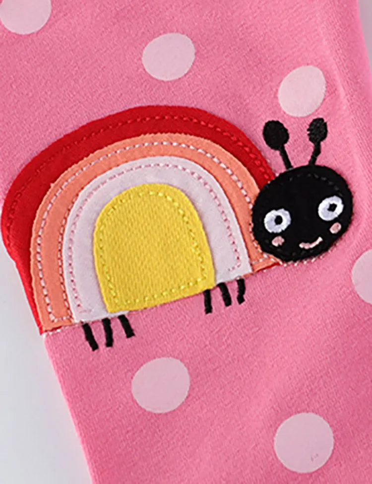 Ladybird Applique Leggings