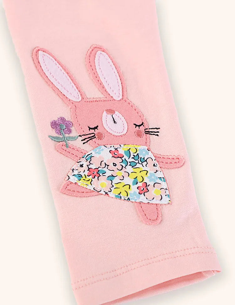 Cute Bunny Applique Leggings