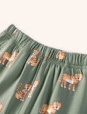 Tiger Applique Summer T-shirt sæt