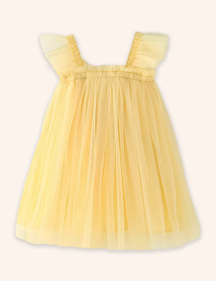Frill Sleeves Tulle Dress