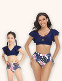 Leaf Flowers Parent-Child Bikini