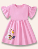 Φόρεμα appliqué floral bunny