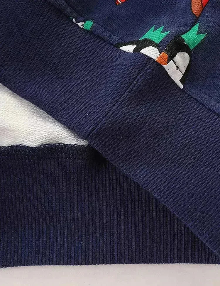 سويت شيرت كريسماس فريند مطبوع بالكامل