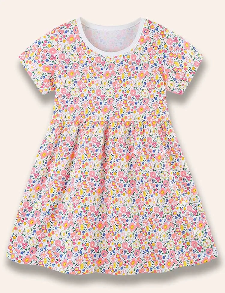 Flower Full Printed Dress