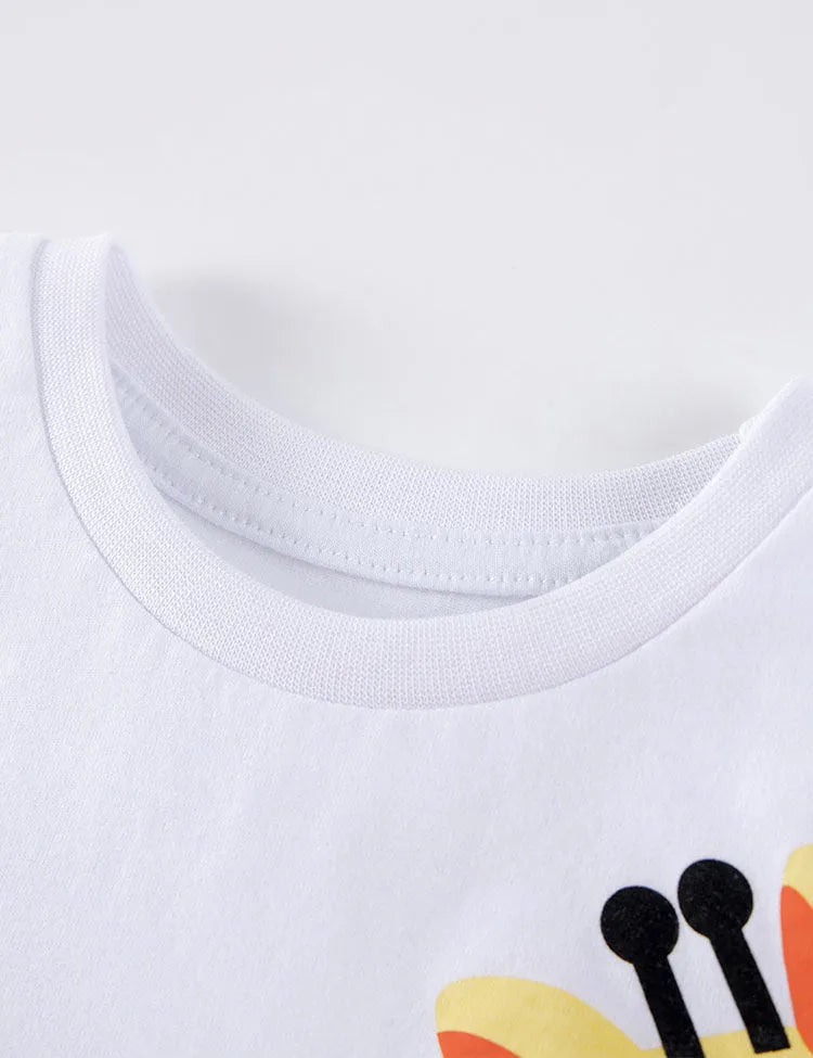 Crocodile&Giraffe Colorblocked T-Shirt