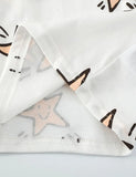Tegneserie stjerne trykt t-shirt