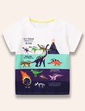Tricou tipărit de evoluție dinozaur