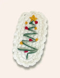 2 peças de grampos de cabelo de malha da série de Natal