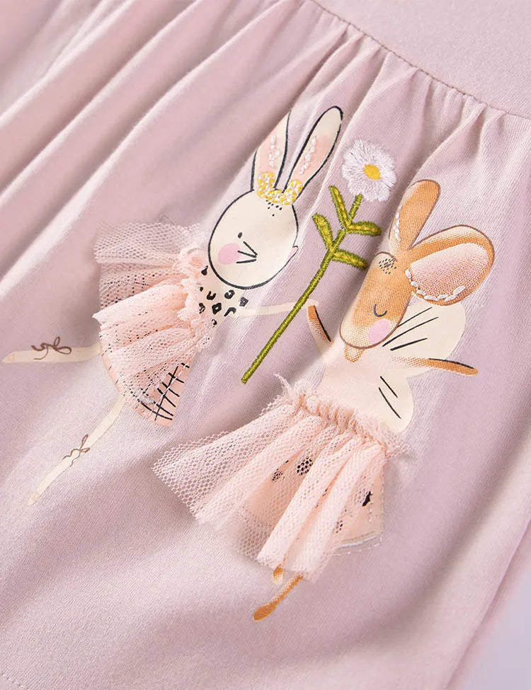 Set de tricou tipărit Bunny Bunny