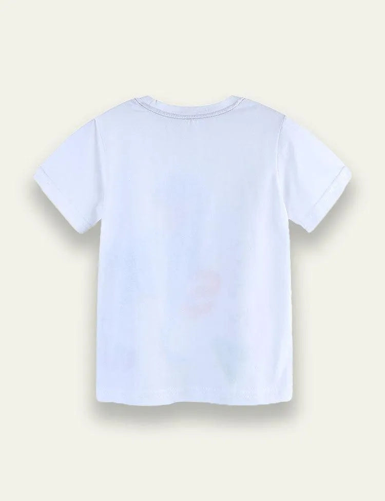 Cartoon Dinosaur Printed T-shirt - Mini Taylor