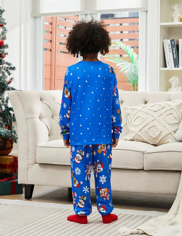 PAW Patrol Christmas Family Matching Chase and Marshall Pajamas Sets