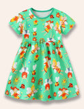 Cartoon Fairy Printed Dress - Mini Taylor