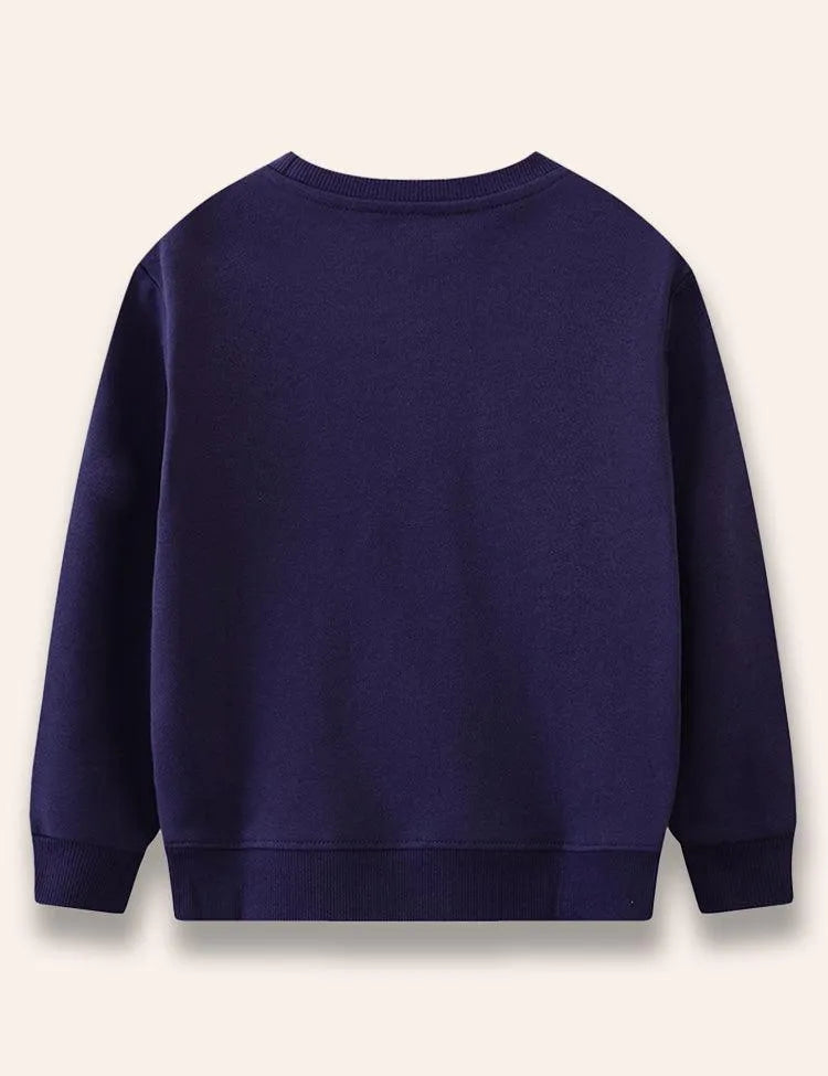 Rainbow Jet Appliqué Sweatshirt - Mini Taylor