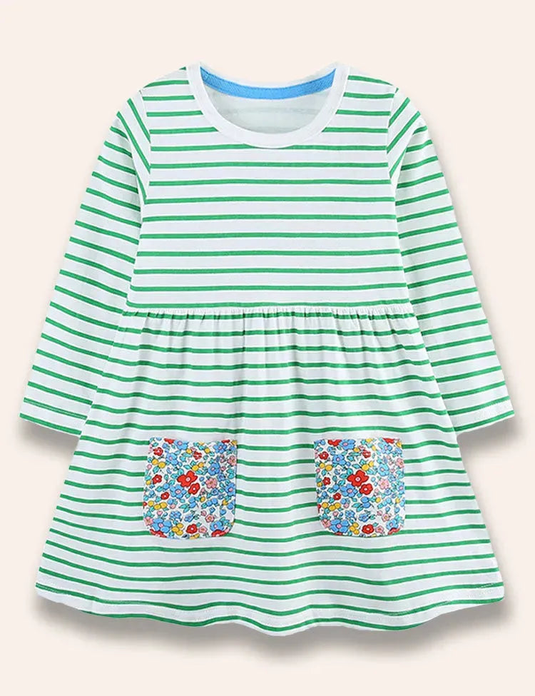 Floral Striped Dress