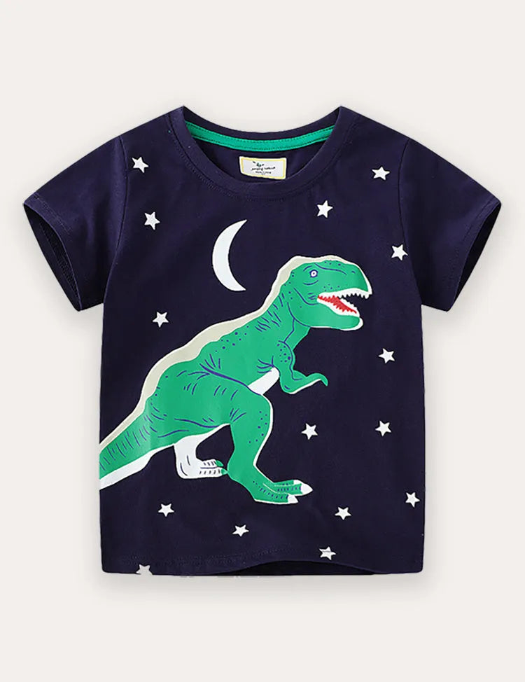 Luminous Dinosaur Short-sleeved T-shirt