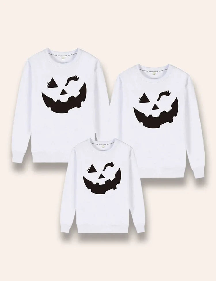 ハロウィン ウィンク パンプキン ファミリー マッチング スウェットシャツ