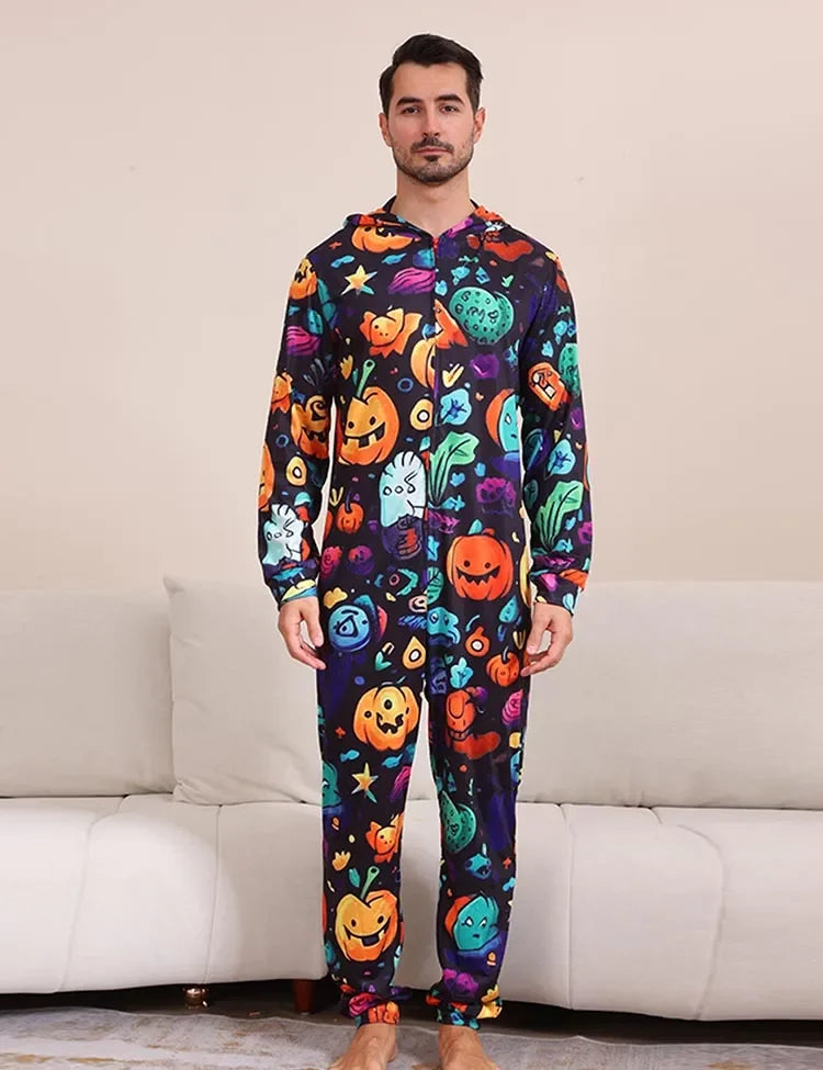 ハロウィンワンピース ファミリーお揃いパジャマ