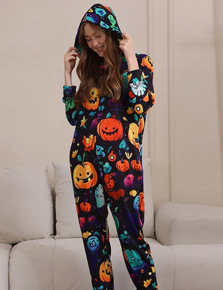 ハロウィンワンピース ファミリーお揃いパジャマ