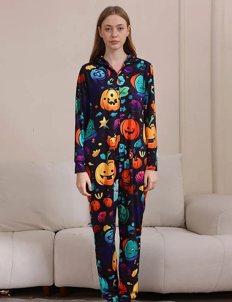 ハロウィンワンピース ファミリーお揃いパジャマ