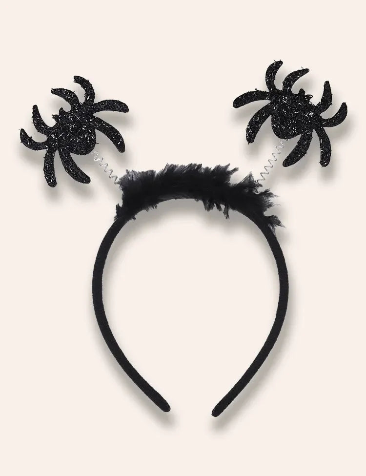 ハロウィン蜘蛛の巣ヘアバンド