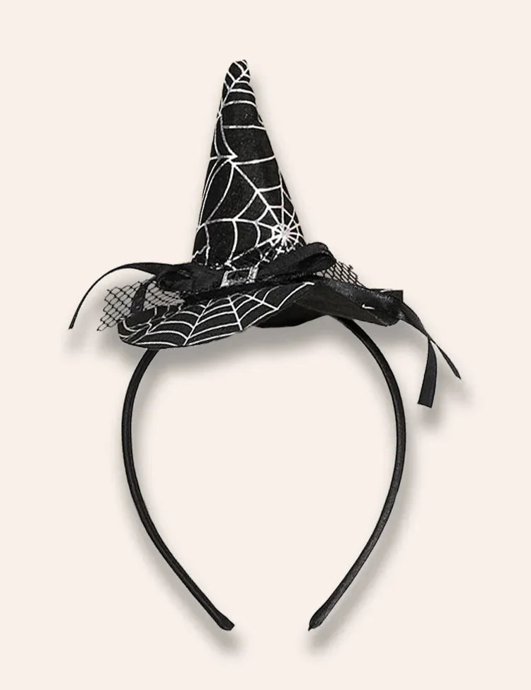 ハロウィン蜘蛛の巣ヘアバンド