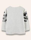Halloween Multi Bat trykt langærmet T-shirt
