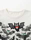 Halloween Multi Bat trykt langærmet T-shirt