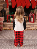 Christmas Family Matching Santa Print Raglan Sleeves Pajamas Sets