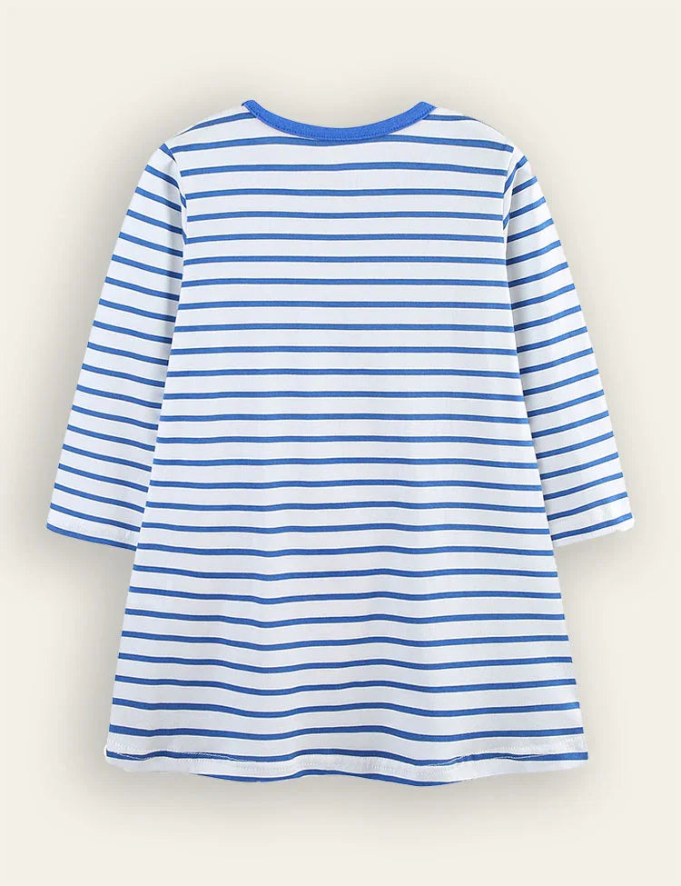 Strawberry Appliqué Bag Dress