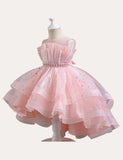 Glitter Trailing Tulle Party Dress