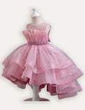 Glitter Trailing Tulle Party Dress