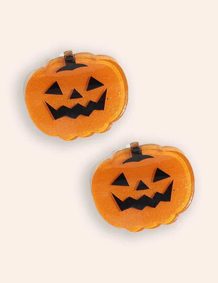 Halloween Pumpkin Cats Appliqué Dress