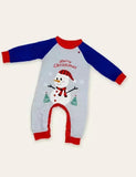 Christmas White Snowman Family Matching Pyjamas