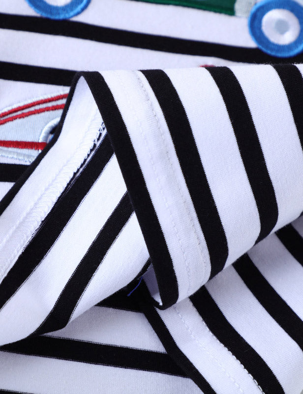 Cars Embroidered Long Sleeve T-Shirt