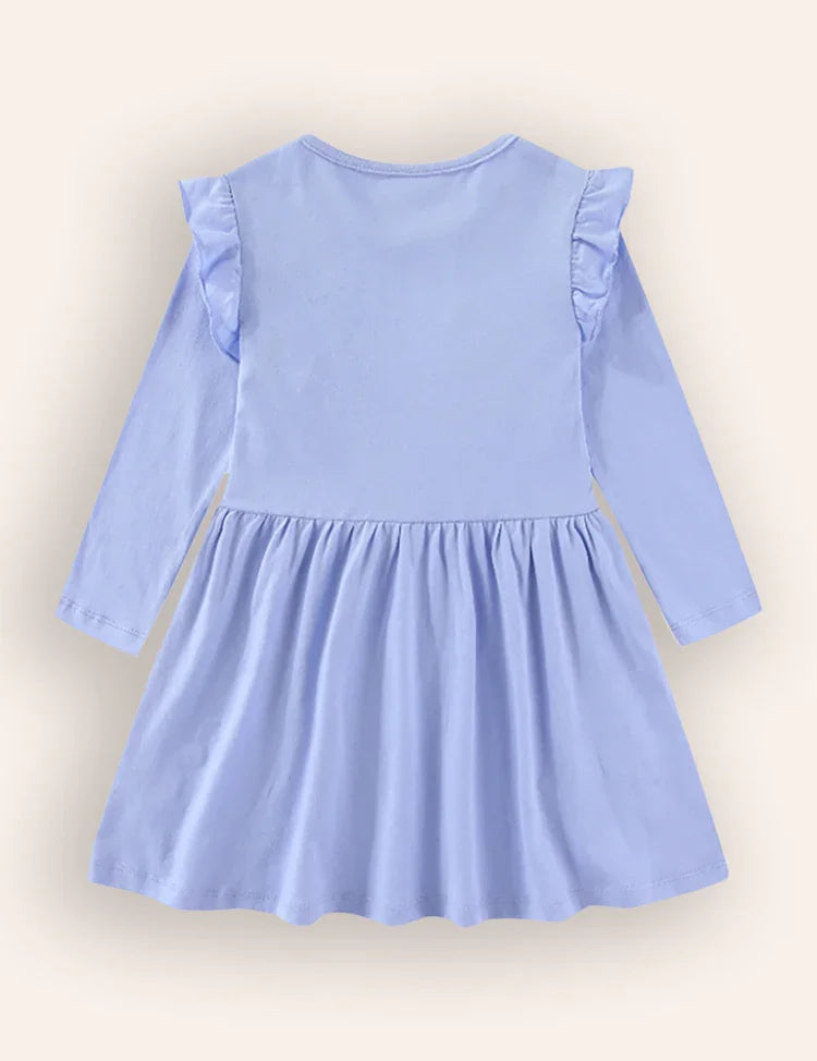 Floral Patchwork Applique Dress