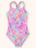 Tie-dye Suspender Swimsuit