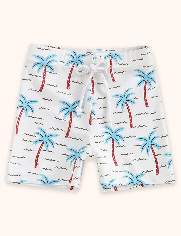 Cartoon Printed Swimming Trunks