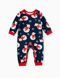 Christmas Snowman & Letter Print Family Matching Raglan-sleeve Pajamas Sets