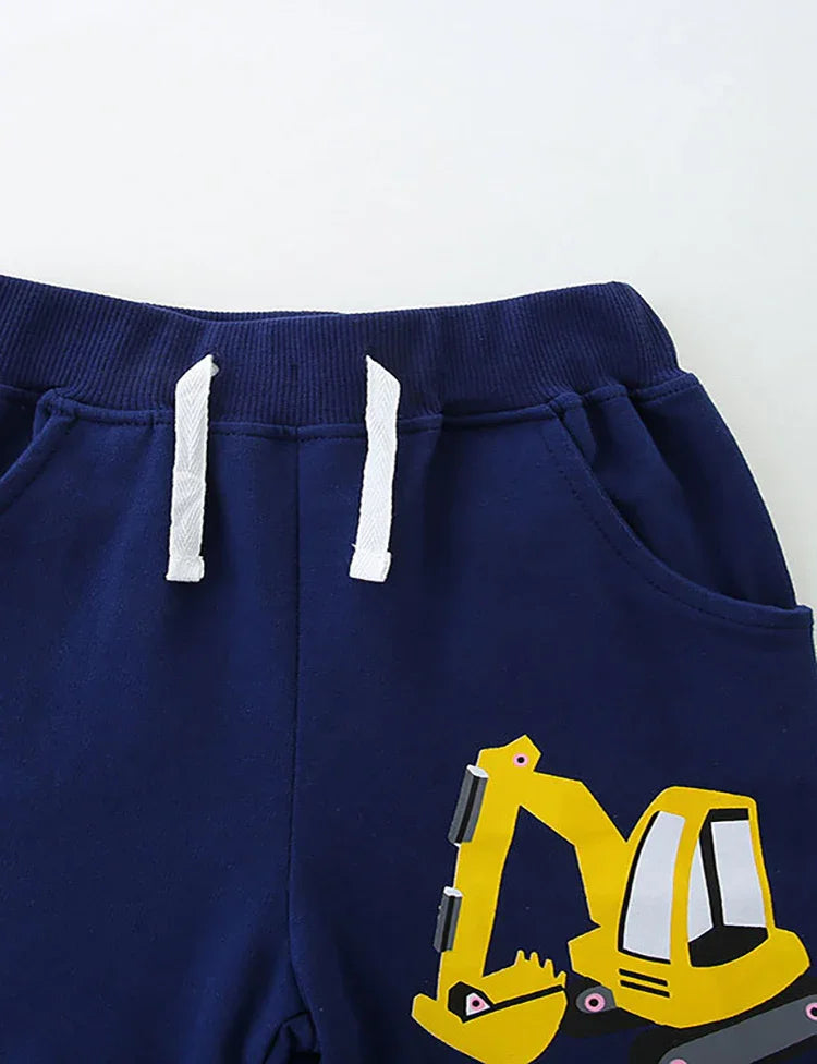Excavator Printed Shorts