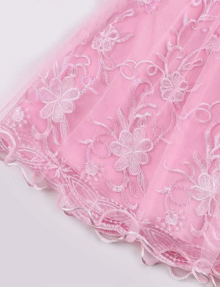 Bow Mesh Party Dress - Mini Taylor