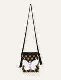 Vlinder gebreide crossbodytas