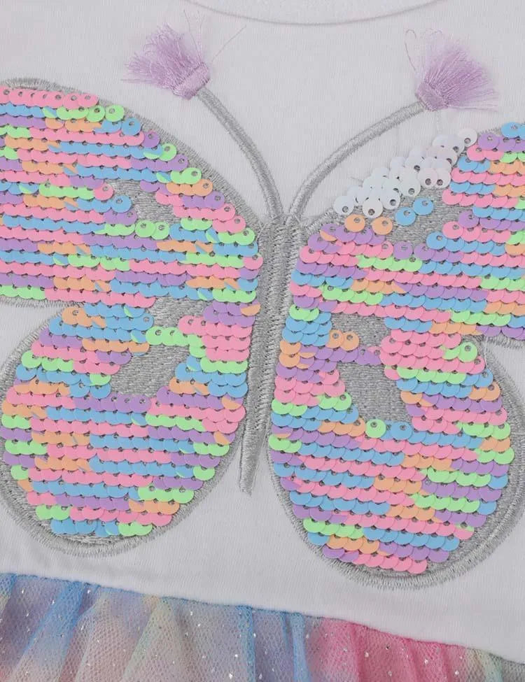 Butterfly Sequins Tulle Dress - Mini Taylor