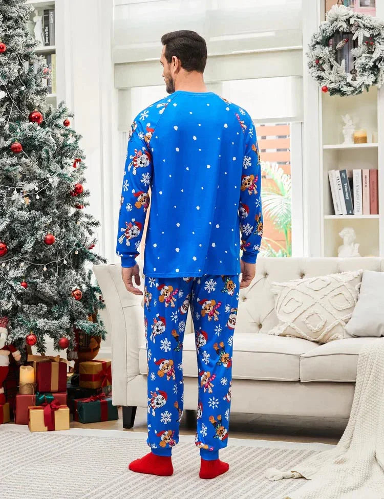 PAW Patrol Christmas Family Matching Chase and Marshall Pajamas Sets