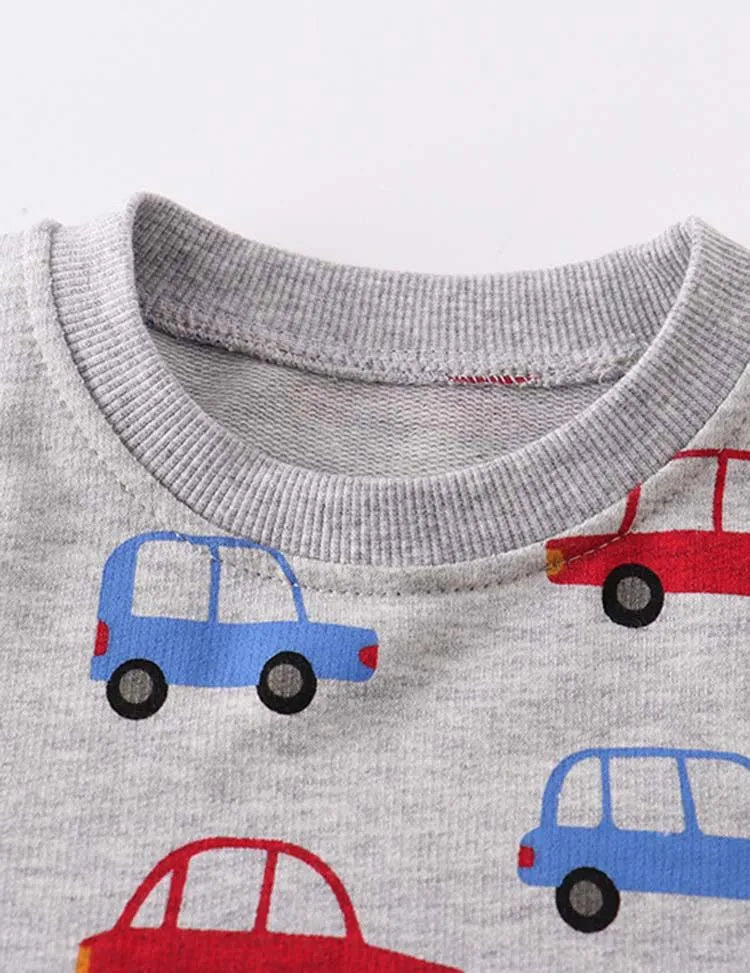 Car Printed Sweatshirt - Mini Taylor
