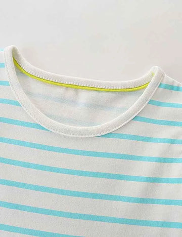 Coral Print Striped Sleeveless Dress - Mini Taylor