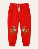 Herten Floral Appliqué Joggingbroek